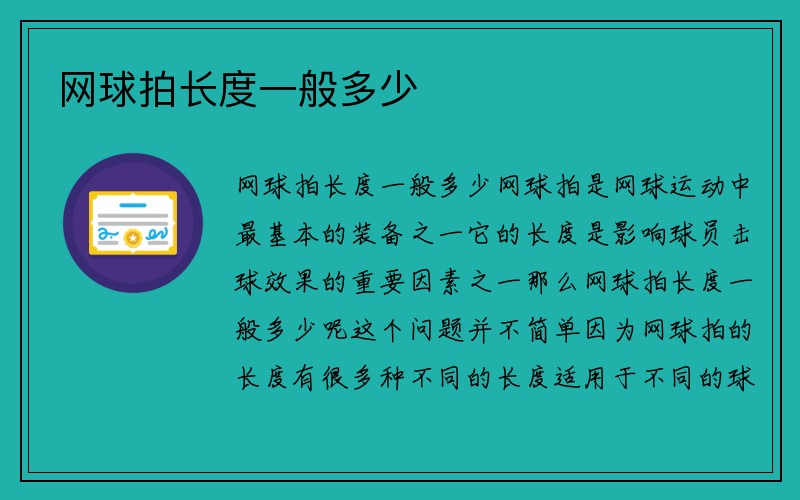 网球拍长度一般多少